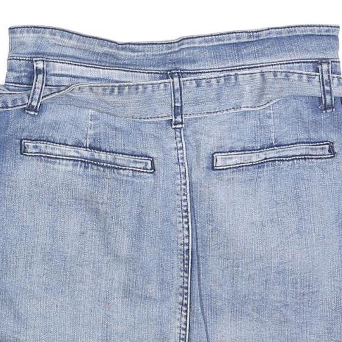 VINTAGE HAVANA Womens Blue Denim Mini Skirt Cotton Blend Distressed S