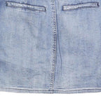 VINTAGE HAVANA Womens Blue Denim Mini Skirt Cotton Blend Distressed S