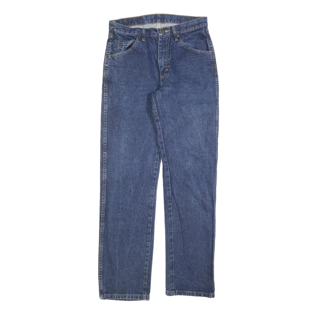 WRANGLER Mens Regular Fit Straight Denim Medium W30 L32 Zip Cotton Blend Jeans