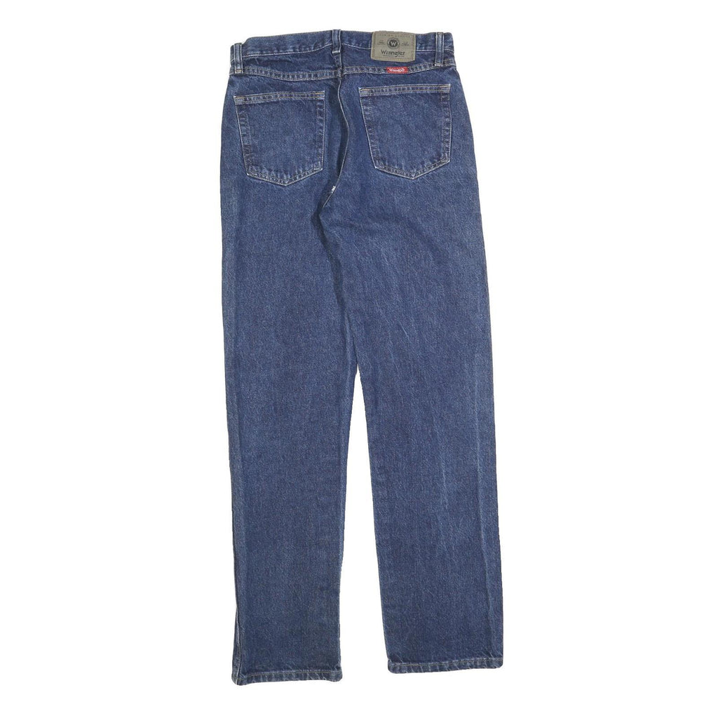WRANGLER Mens Regular Fit Straight Denim Medium W30 L32 Zip Cotton Blend Jeans