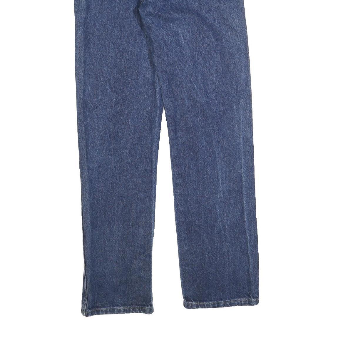 WRANGLER Mens Regular Fit Straight Denim Medium W30 L32 Zip Cotton Blend Jeans