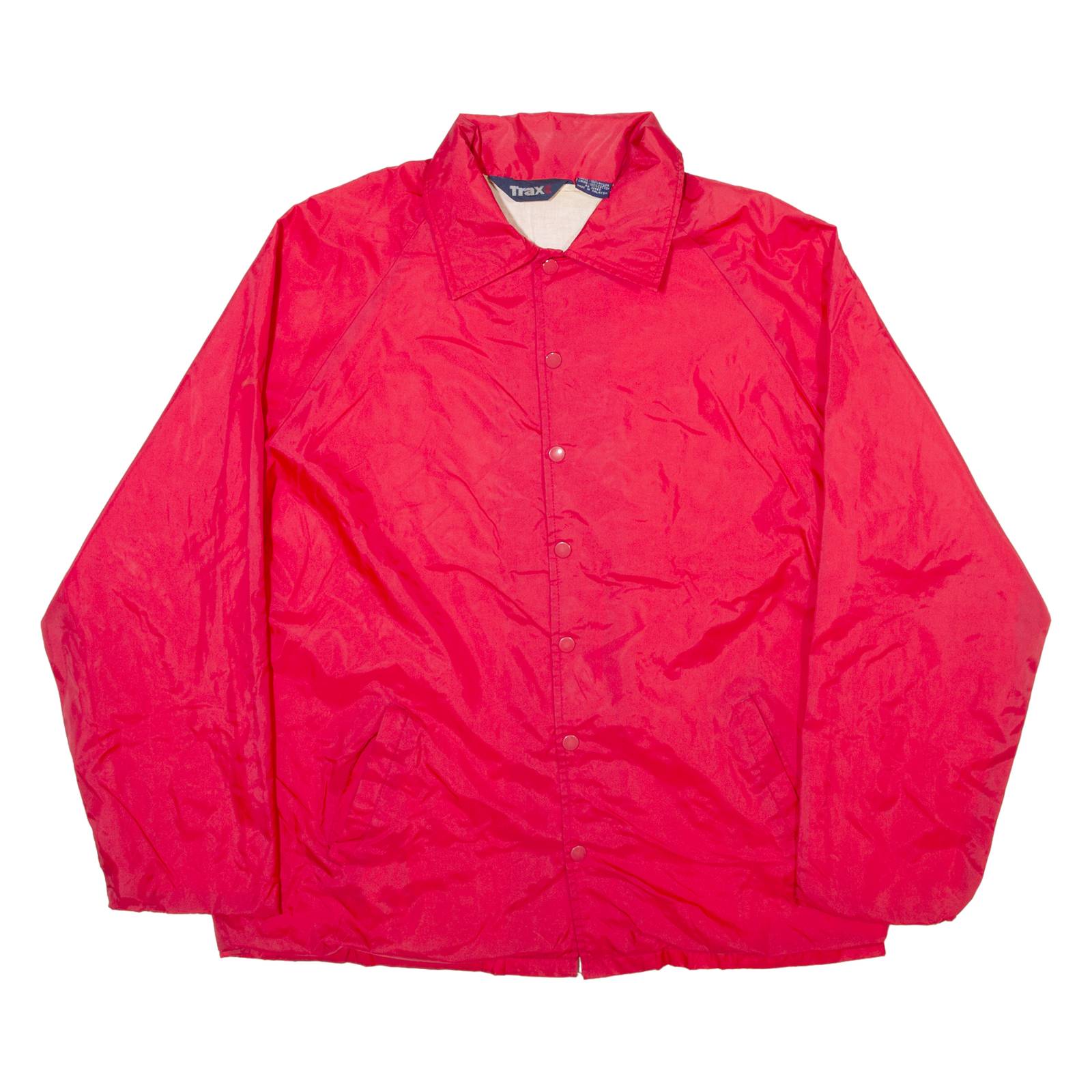 TRAX Mens Shell Jacket Red Nylon M