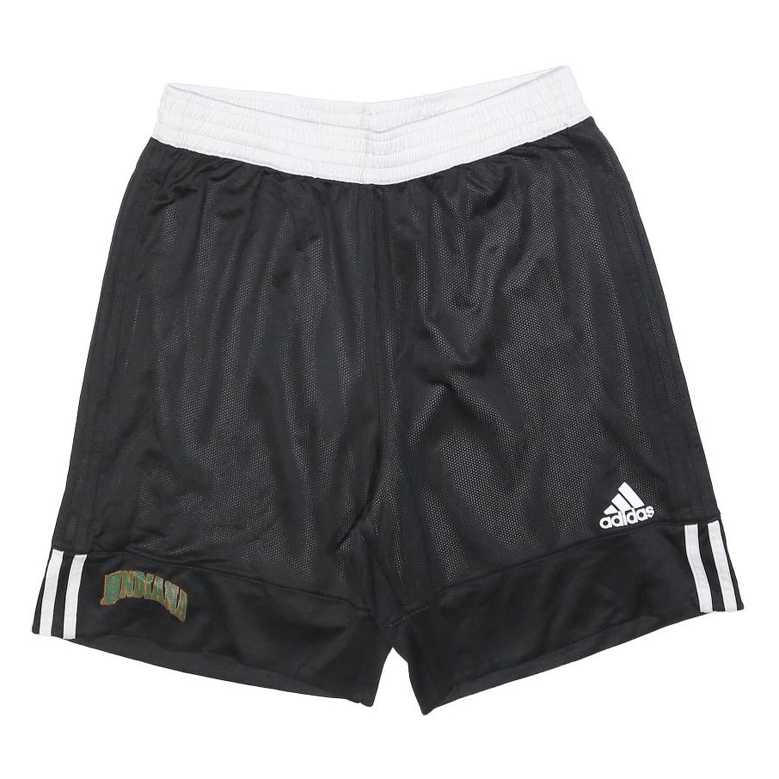 ADIDAS Mens Black & White Casual Sports Shorts L W30 Athletic Gym Wear