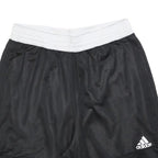 ADIDAS Mens Black & White Casual Sports Shorts L W30 Athletic Gym Wear
