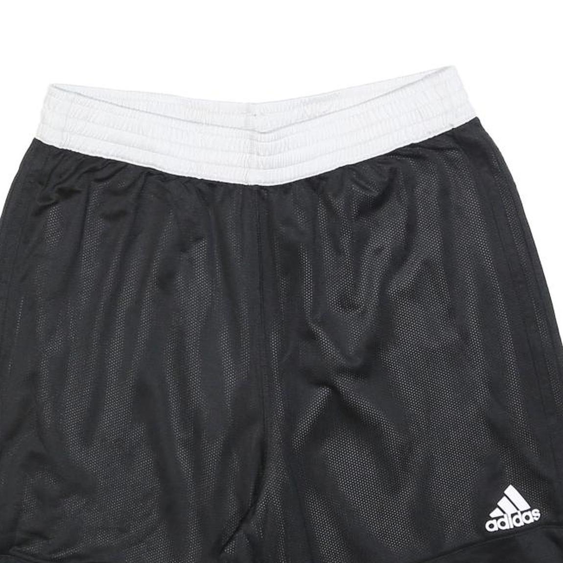 ADIDAS Mens Black & White Casual Sports Shorts L W30 Athletic Gym Wear