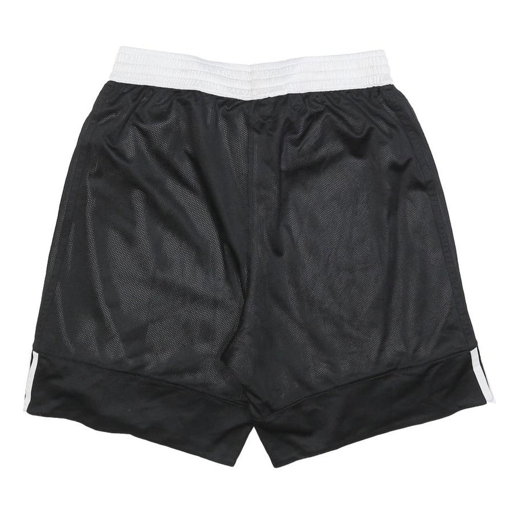 ADIDAS Mens Black & White Casual Sports Shorts L W30 Athletic Gym Wear