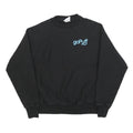 CHAMPION REVERSE WEAVE Mens Black GoPuff Logo Crew Neck S Sweatshirt Cotton