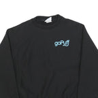 CHAMPION REVERSE WEAVE Mens Black GoPuff Logo Crew Neck S Sweatshirt Cotton