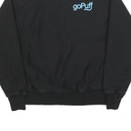 CHAMPION REVERSE WEAVE Mens Black GoPuff Logo Crew Neck S Sweatshirt Cotton