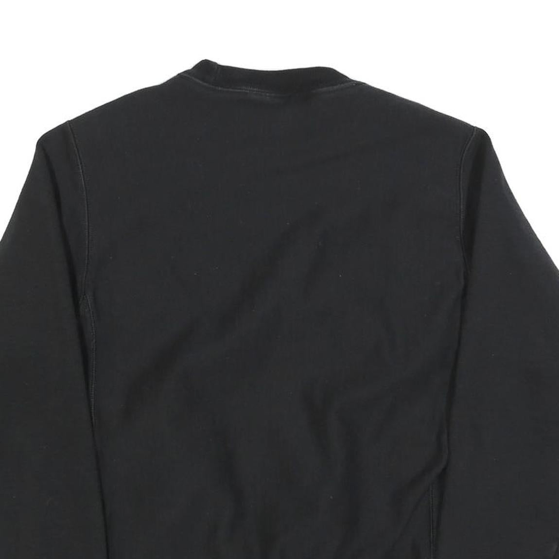 CHAMPION REVERSE WEAVE Mens Black GoPuff Logo Crew Neck S Sweatshirt Cotton