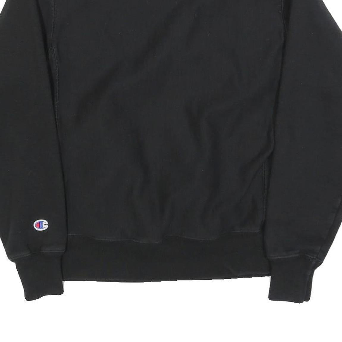 CHAMPION REVERSE WEAVE Mens Black GoPuff Logo Crew Neck S Sweatshirt Cotton