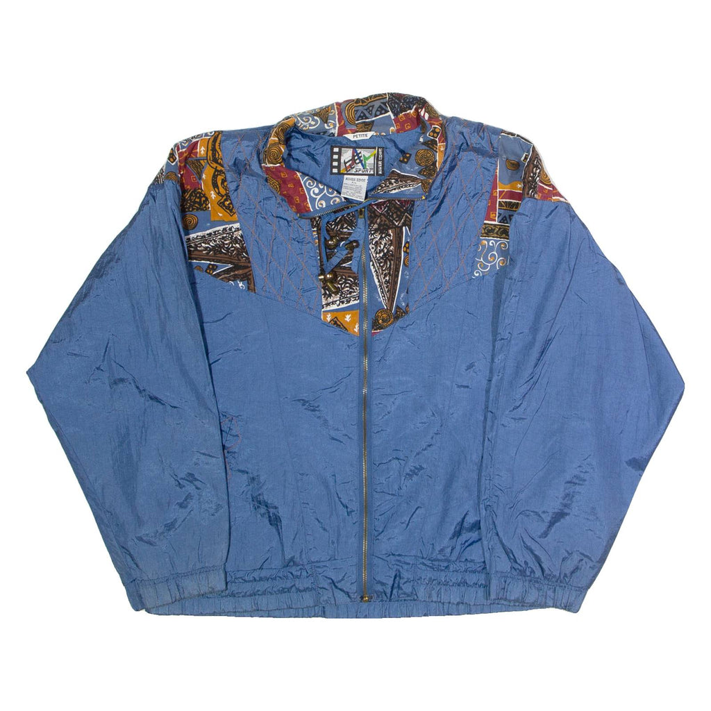 RIVER EDGE SPORT Womens Shell Jacket Blue 80s L