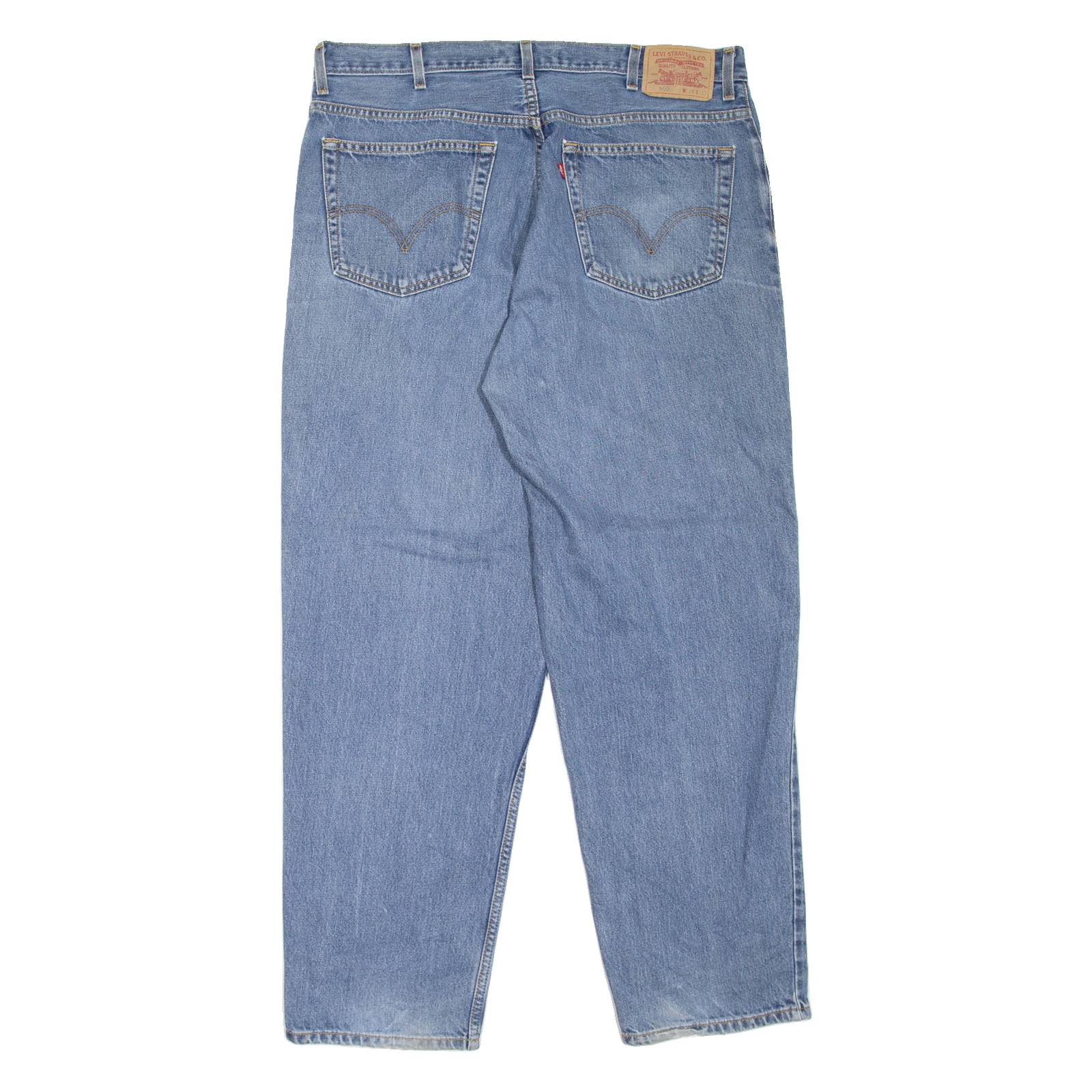 LEVI'S 560 Mens Jeans Blue Loose Tapered Stone Wash W38 L32