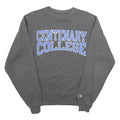 CHAMPION Mens Grey Centenary College Crew Neck S Cotton Blend Sweatshirt