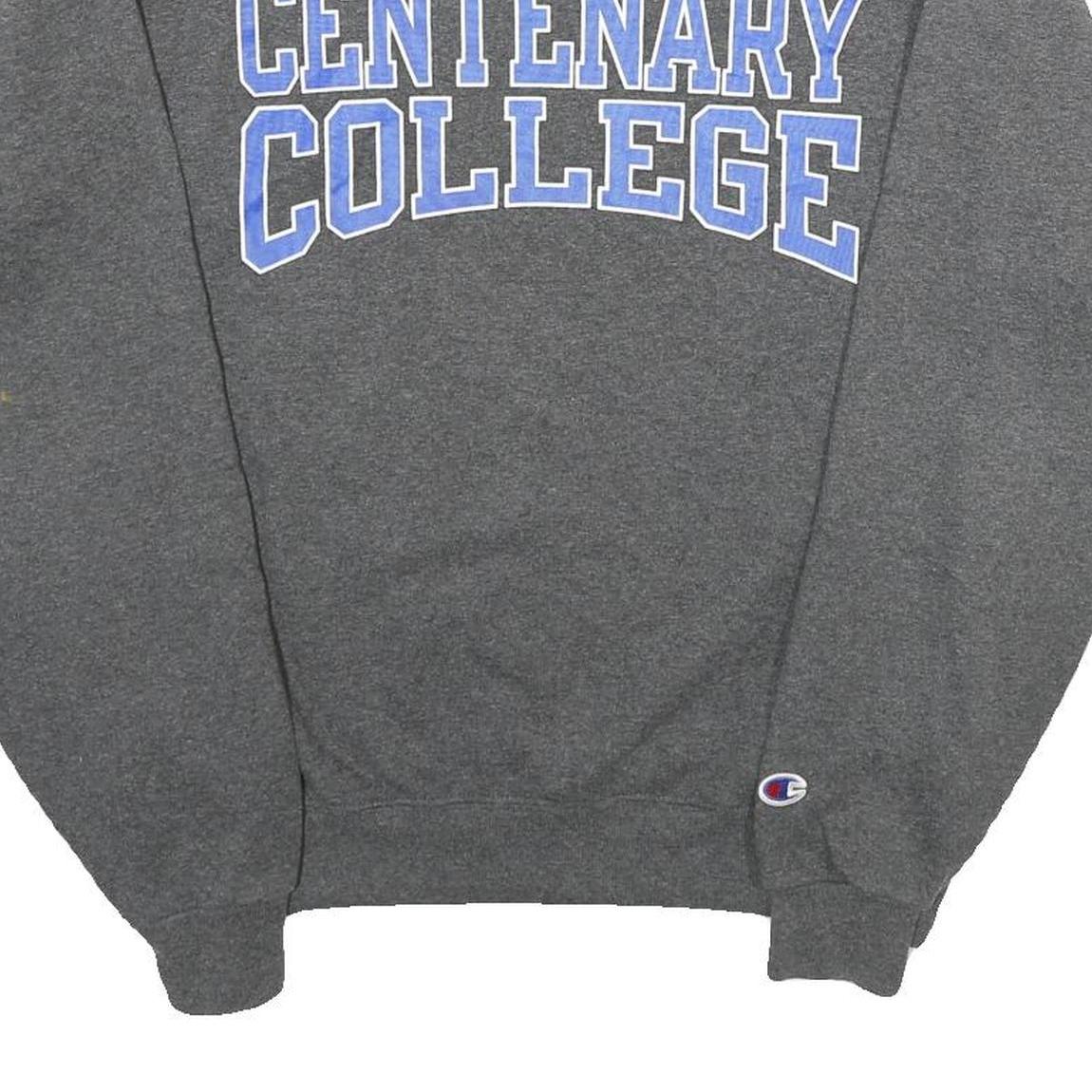 CHAMPION Mens Grey Centenary College Crew Neck S Cotton Blend Sweatshirt