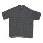 HONORS Mens Black & Beige Patterned Cotton Blend Shirt L Casual Button-Up