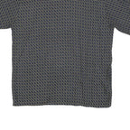 HONORS Mens Black & Beige Patterned Cotton Blend Shirt L Casual Button-Up