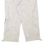 STYLE AND CO Womens White Casual Cargo Plain M W28 Cotton Blend Shorts