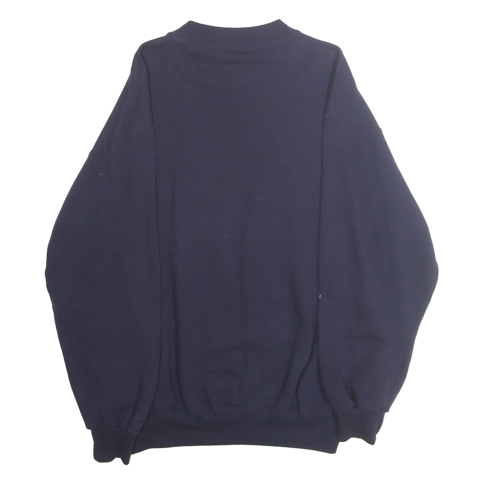 PRINGLE Mens Navy Putting On The 18th Crew Neck M Cotton Blend Golf Sweatshirt