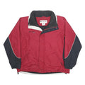 COLUMBIA Mens Red & Navy Cross Terra Outdoor Jacket XL Nylon Windbreaker