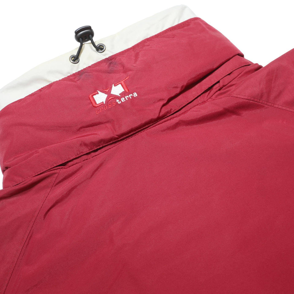 COLUMBIA Mens Red & Navy Cross Terra Outdoor Jacket XL Nylon Windbreaker