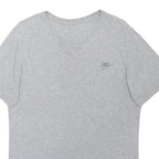 NIKE Mens Grey Cotton Blend T-Shirt M Short Sleeve Crew Neck Casual Sportswear