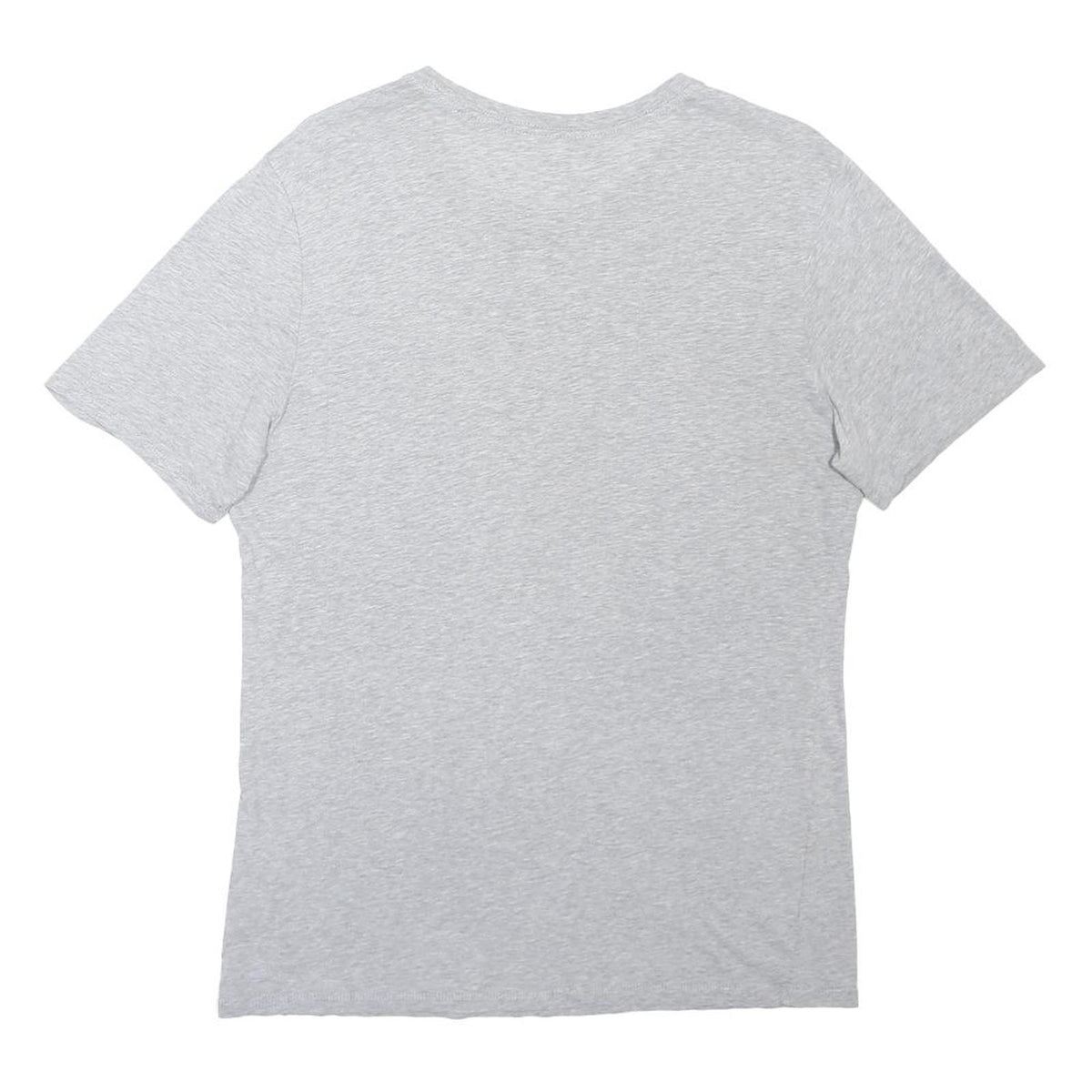 NIKE Mens Grey Cotton Blend T-Shirt M Short Sleeve Crew Neck Casual Sportswear
