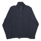 EVERLAST Mens Navy Blue Classic Zip Cotton Jacket S Plain Casual Lightweight