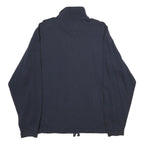 EVERLAST Mens Navy Blue Classic Zip Cotton Jacket S Plain Casual Lightweight