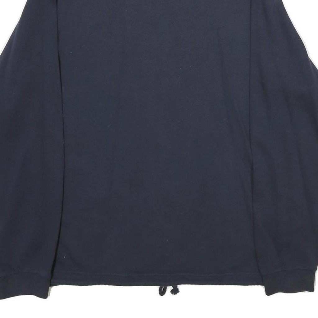 EVERLAST Mens Navy Blue Classic Zip Cotton Jacket S Plain Casual Lightweight