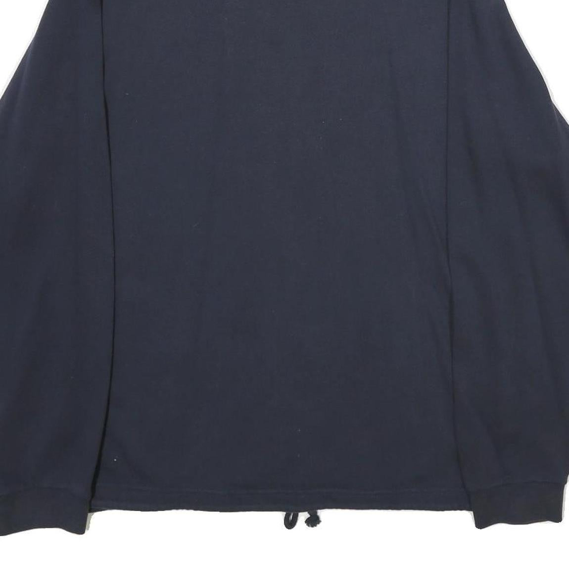 EVERLAST Mens Navy Blue Classic Zip Cotton Jacket S Plain Casual Lightweight