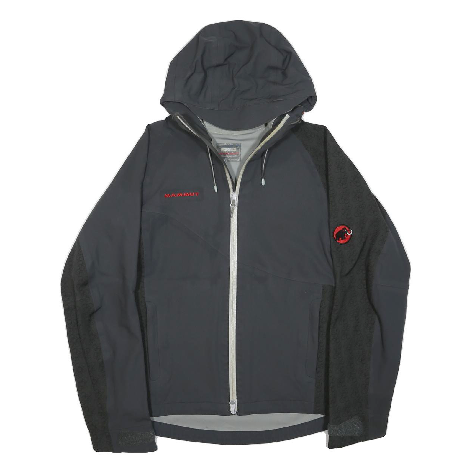 MAMMUT Womens Black Softshell Hooded Jacket XS Polyamide Performance Outdoor Zip