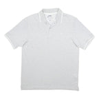 CHAMPION Mens Grey Short Sleeve Plain Polo Shirt XL Cotton Blend Casual