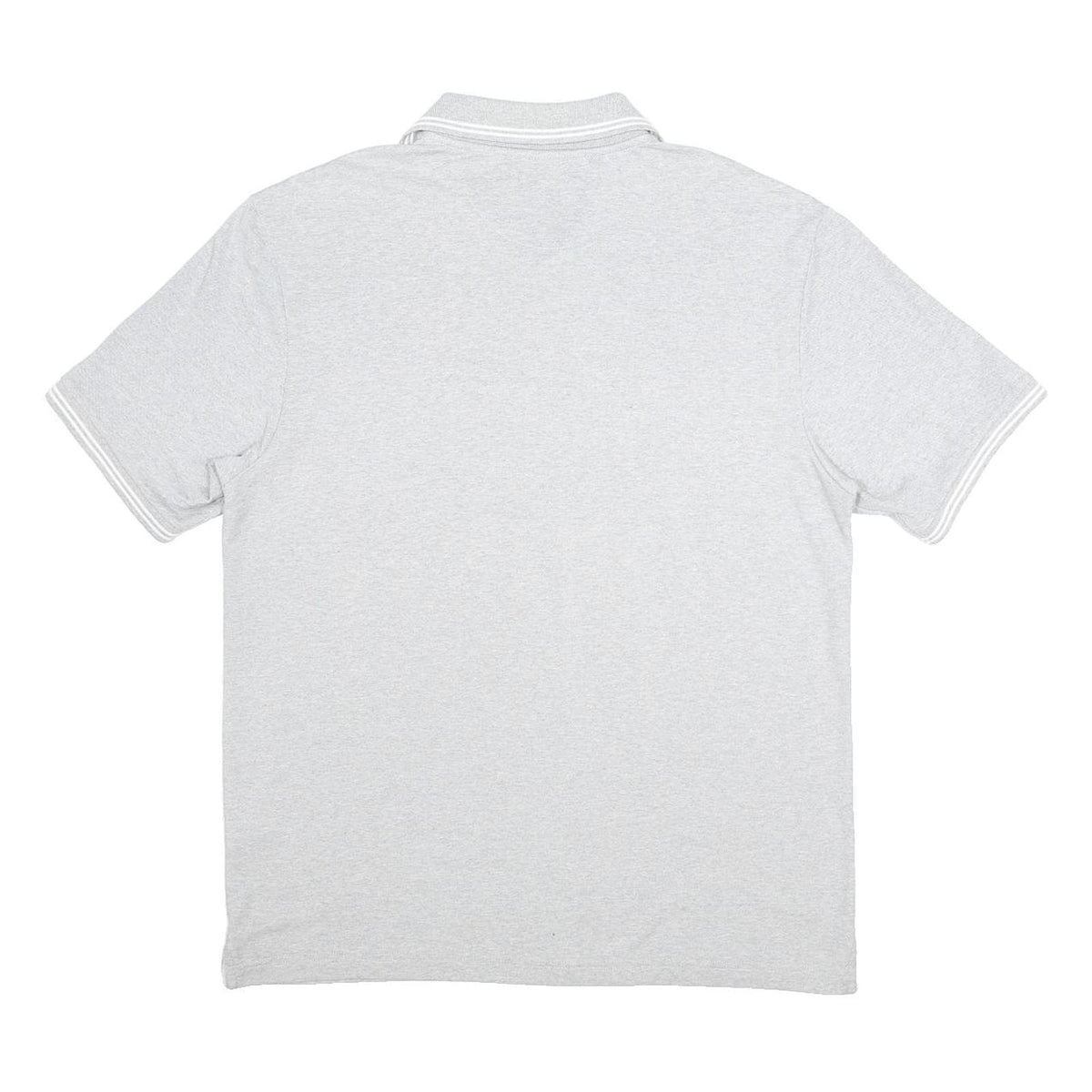 CHAMPION Mens Grey Short Sleeve Plain Polo Shirt XL Cotton Blend Casual
