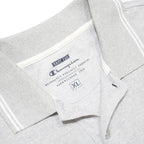 CHAMPION Mens Grey Short Sleeve Plain Polo Shirt XL Cotton Blend Casual