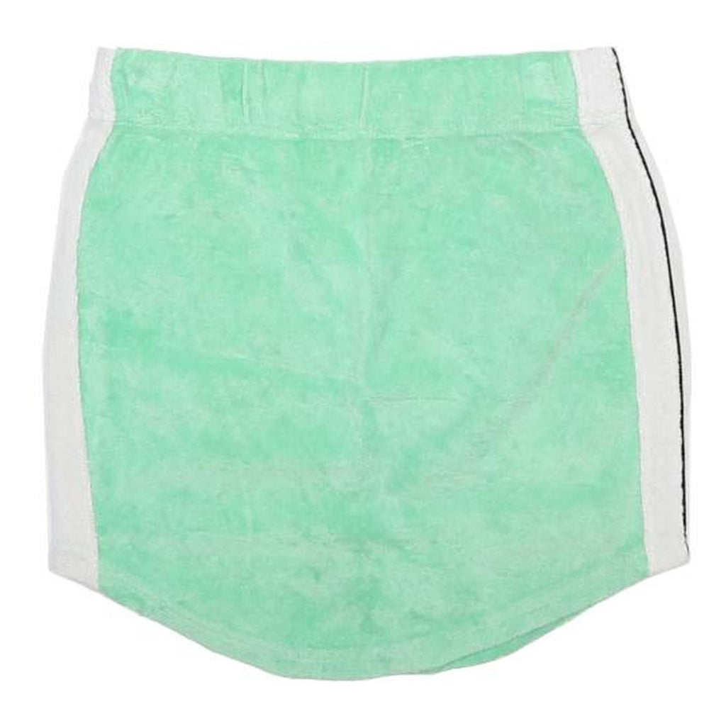 ELLESSE Womens Green & White Mini Cotton Skirt S Casual Sportswear Logo
