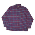 HIGH SIERRA Mens Red & Blue Check Shirt 2XL Cotton Blend Casual Button-Down