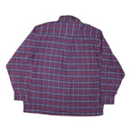 HIGH SIERRA Mens Red & Blue Check Shirt 2XL Cotton Blend Casual Button-Down