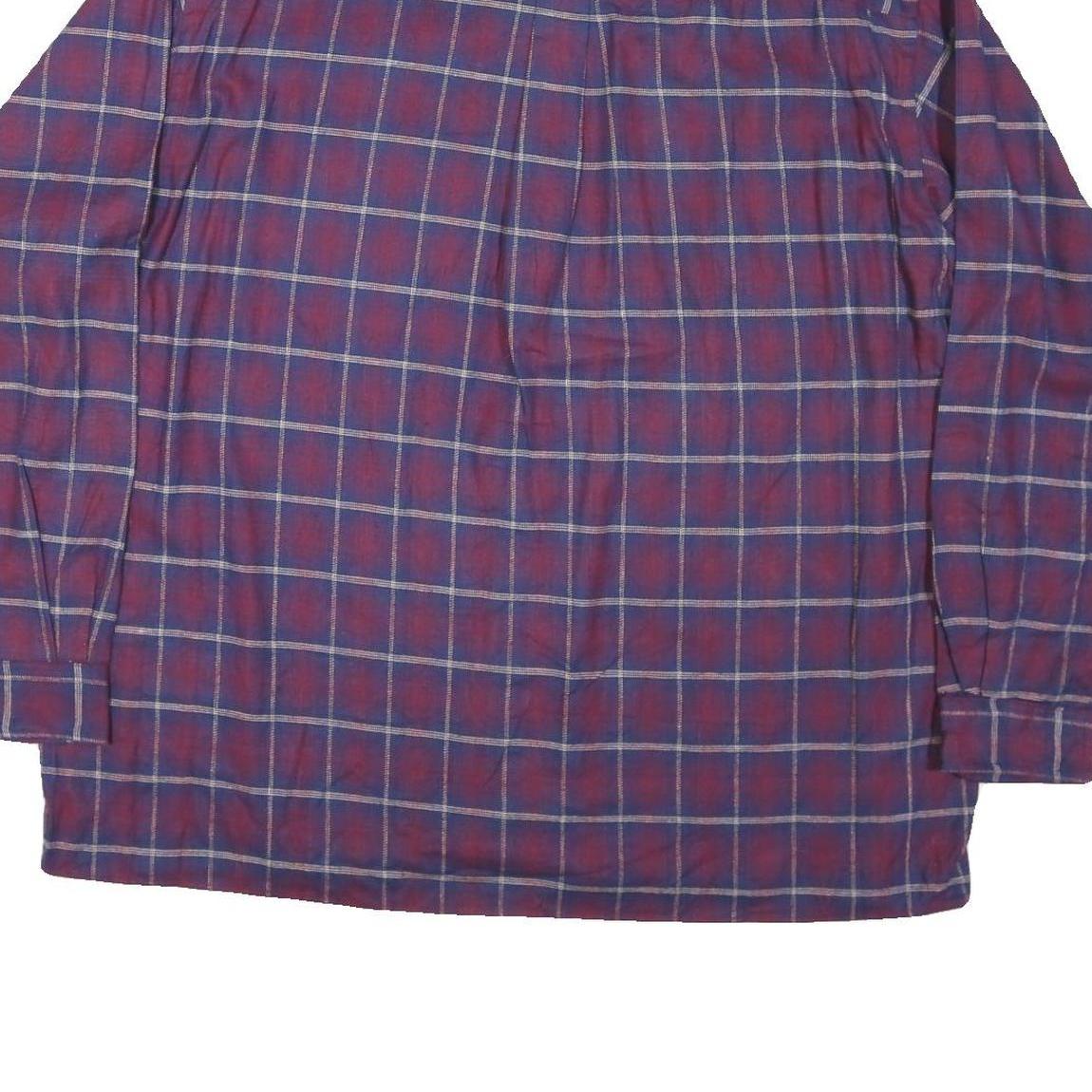 HIGH SIERRA Mens Red & Blue Check Shirt 2XL Cotton Blend Casual Button-Down