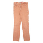 DICKIES Carpenter Workwear Womens Jeans Pink Slim Straight W30 L31
