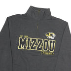 JANSPORT Mens Grey Mizzou Tigers 1/4 Zip Sweatshirt M Cotton College
