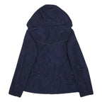 TOMMY HILFIGER Womens Navy Blue Jacket S Polyester Hooded Button Closure Plain