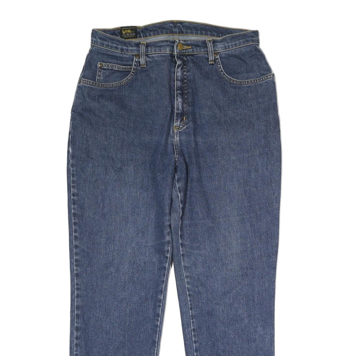 LEE Mens Jeans Blue Regular Straight Denim Medium W30 L28 Classic Comfort Zip