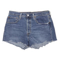 LEVI'S Womens Denim Blue Casual Shorts M W31 Distressed Hem Cut-Off