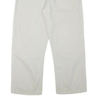 LEVI'S Mens Cotton Blend White Regular Straight Trousers W36 L27 Casual Zip