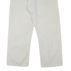 LEVI'S Mens Cotton Blend White Regular Straight Trousers W36 L27 Casual Zip