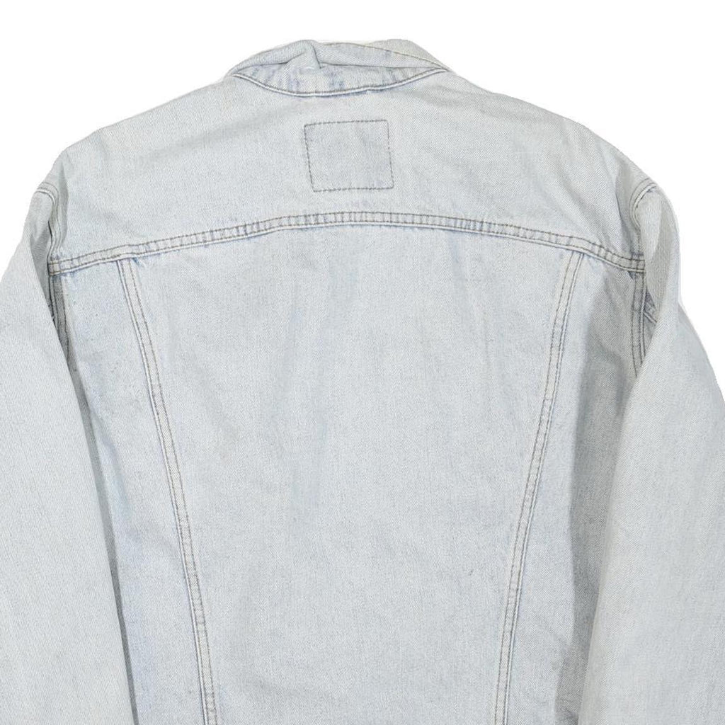 LEVI'S Mens Blue Denim Button Jacket XL Cotton Blend Classic Casual