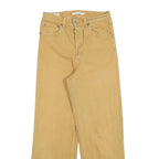 LEVI'S Womens Cotton Regular Fit Straight Beige Jeans W28 L27 Classic Button Fly