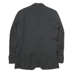 ZARA Mens Grey Wool Blend Blazer Jacket M Woven Classic Button Closure Smart