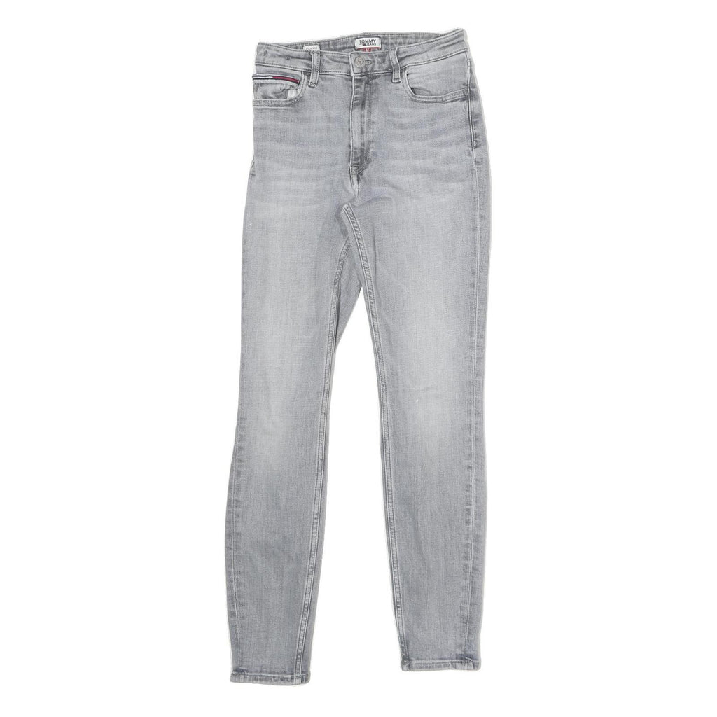 TOMMY HILFIGER Womens Jeans Light Blue Slim Skinny Denim W24 L28 Stretch Cotton